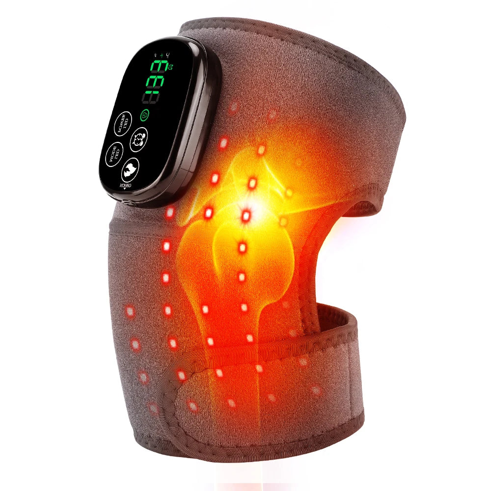Cordless Heated Knee Wrap with Red Light and 4 Temp Settings