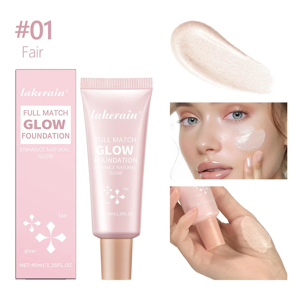 Glowing Liquid Foundation Moisturizing Highlighter Makeup Base - 34