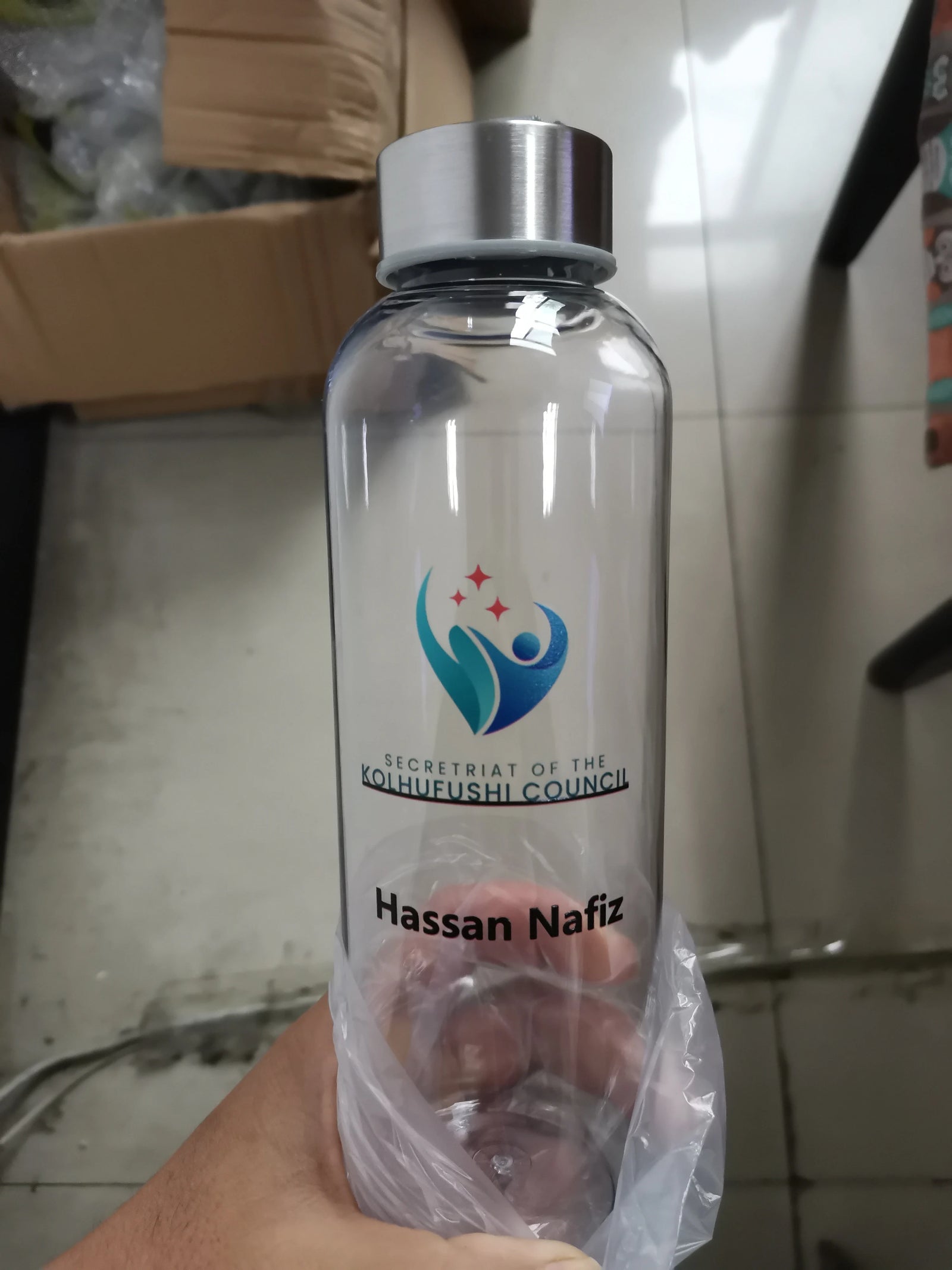 Personalized Sports Water Bottle 550ML Custom Logo Reusable Drink Cup