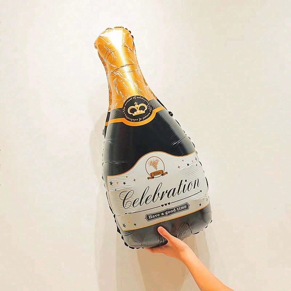 Large Champagne Bottle Foil Balloon Party Decoration