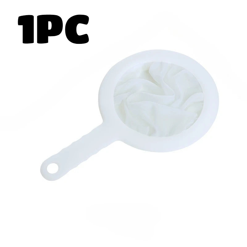 5pcs Ultra Fine Mesh Strainer Set for Soy Milk Juice Coffee Food Sieve - 18