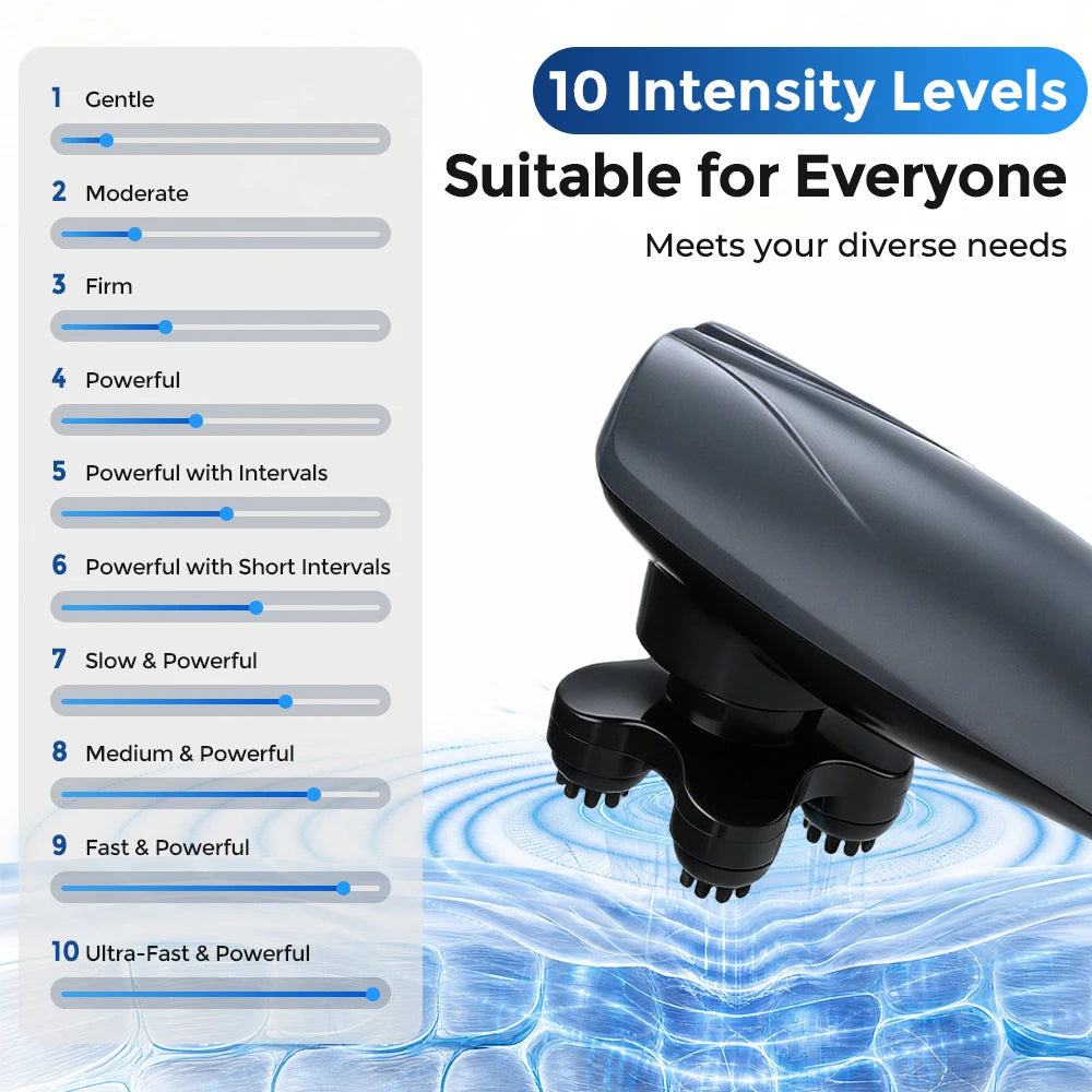 Electric Dolphin Handheld Back Neck and Body Muscle Massager Hammer - 10