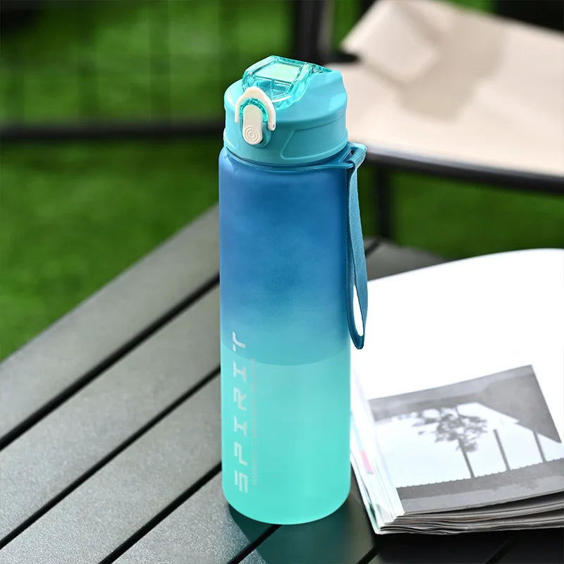 800ml Sports Water Bottle Leak Proof Portable Fitness Gym Cup
