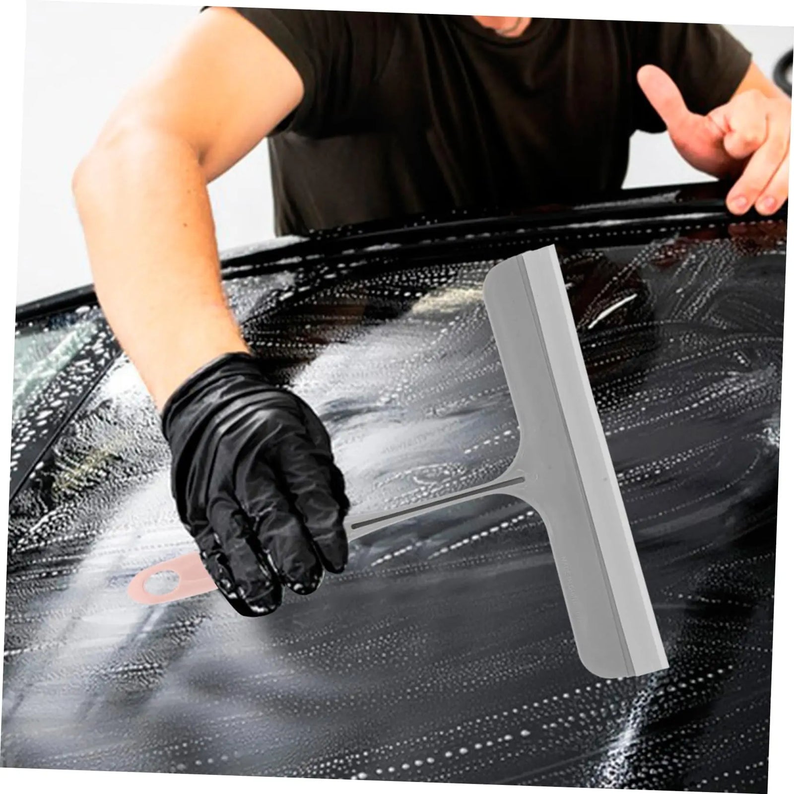 Silicone Squeegee Window Cleaner Multi-Purpose Glass Wiper Scraper Tool