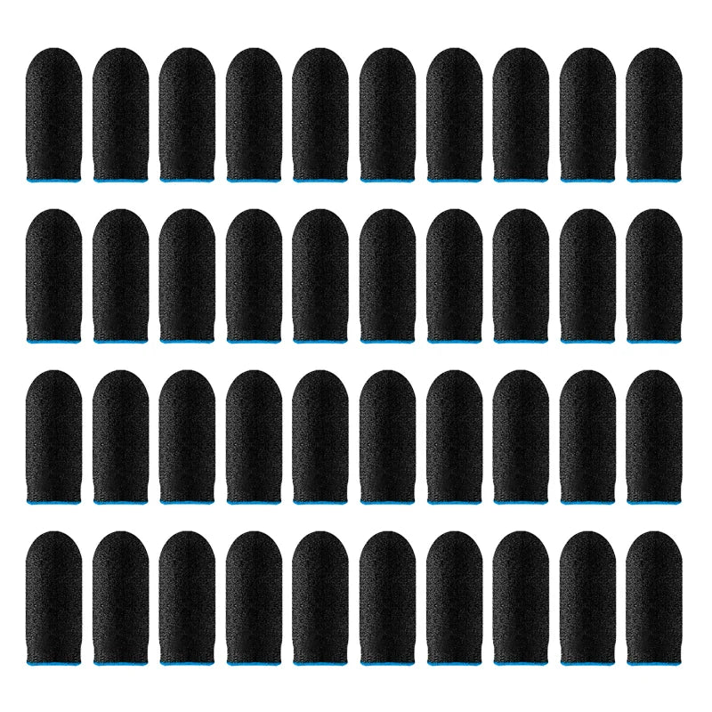 40pc Gaming Finger Sleeves Sweatproof Anti-Slip Touch Screen Controller - 10
