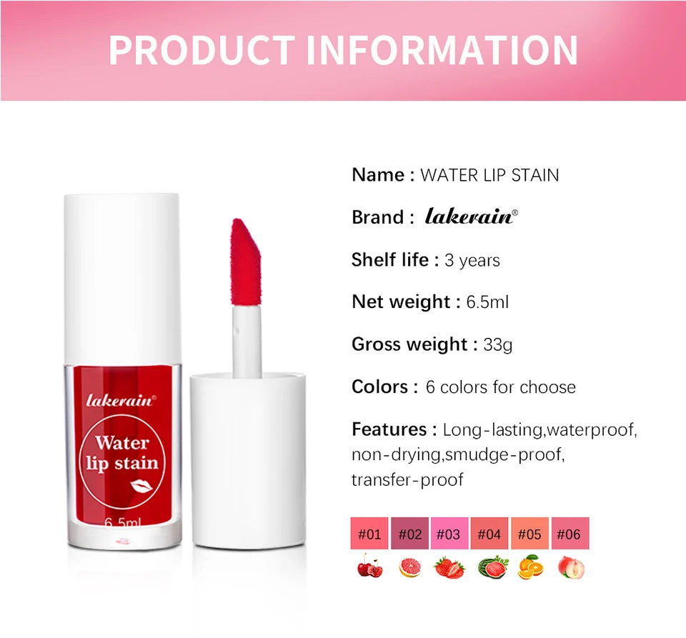 Lakerain 2 in 1 Water Lip Tint Stain and Liquid Blush