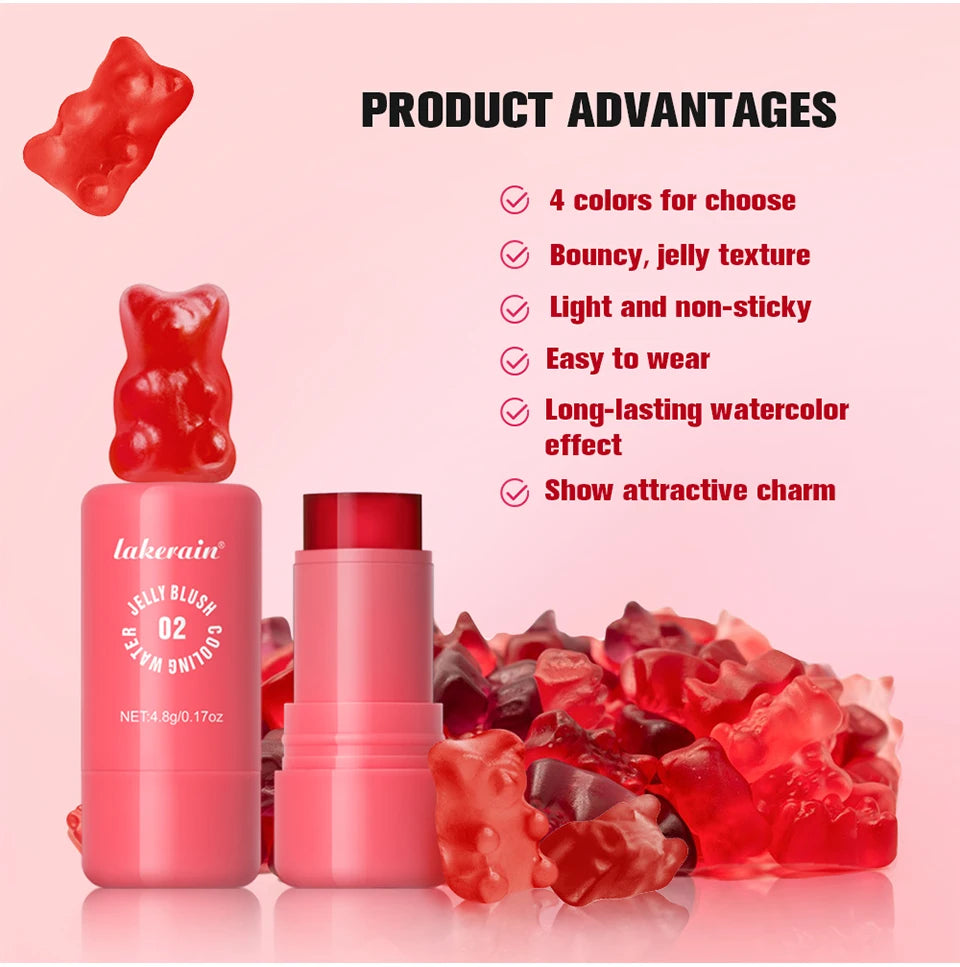 3 in 1 Jelly Tint Stick Hydrating Blush and Lip Tint - 9