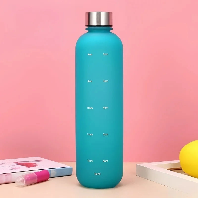 1000ml Gradient Sports Water Bottle Motivational Fitness Hydration Cup