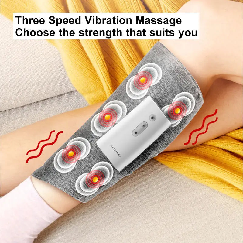 Cordless Airbag Leg Massager Rechargeable Calf Thigh Relaxation Machine - 4