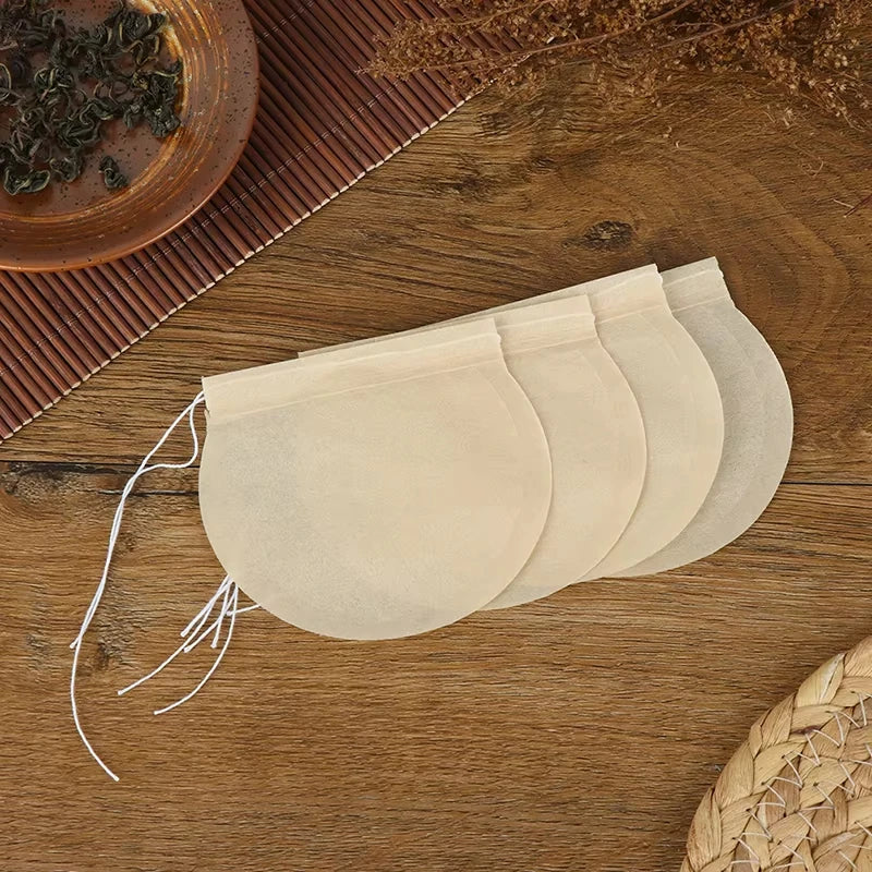 Disposable Tea Filter Bags - Loose Leaf Tea Infuser and Spice Sachets