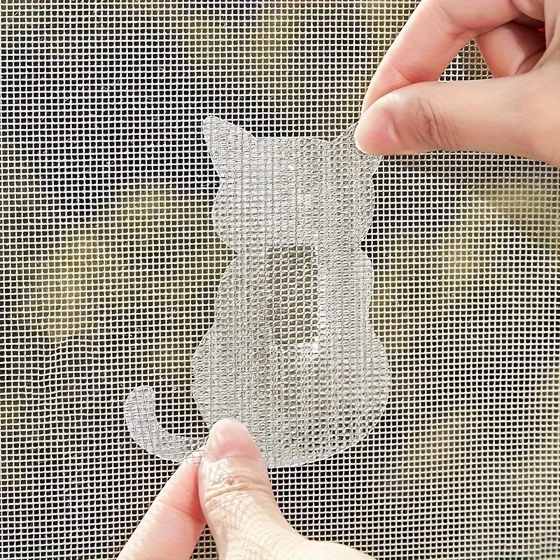10Pcs Window Screen Repair Kit Adhesive Patch Mesh Net Fix Sticker - 9