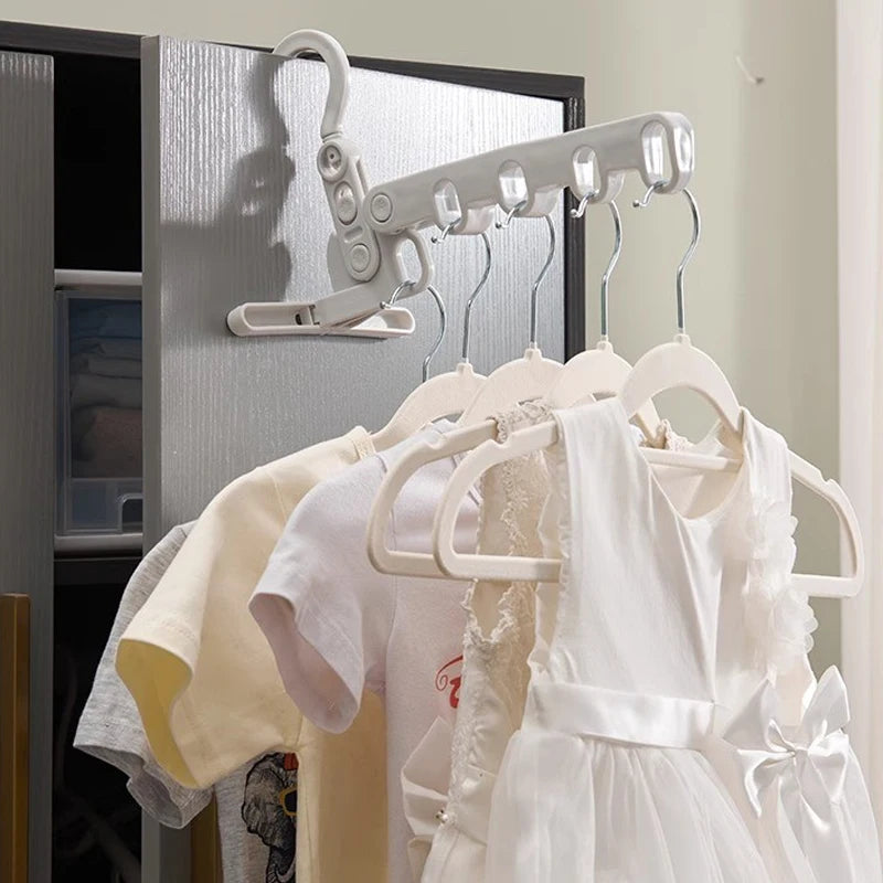 Foldable Five Hole Travel Drying Rack Portable Clothes Hanger Organizer