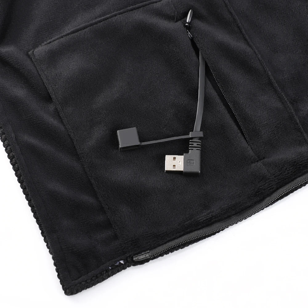 Graphene Heated Shawl Wearable USB Blanket Hooded Wrap