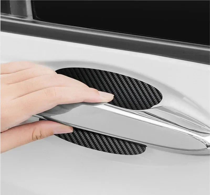 4PCS Car Door Handle Sticker Anti-Scratch Carbon Fiber Protector Film - 12