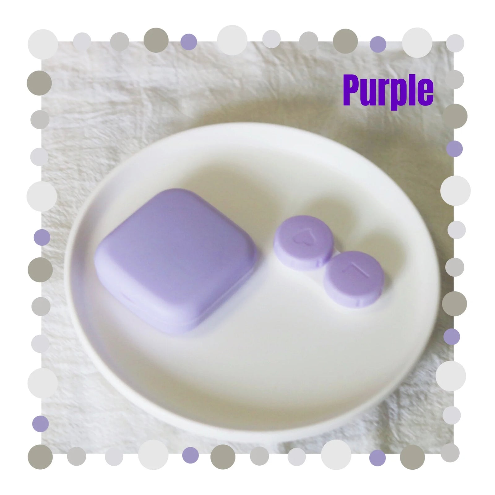 Portable Contact Lens Case Kit with Mirror Travel Storage Box