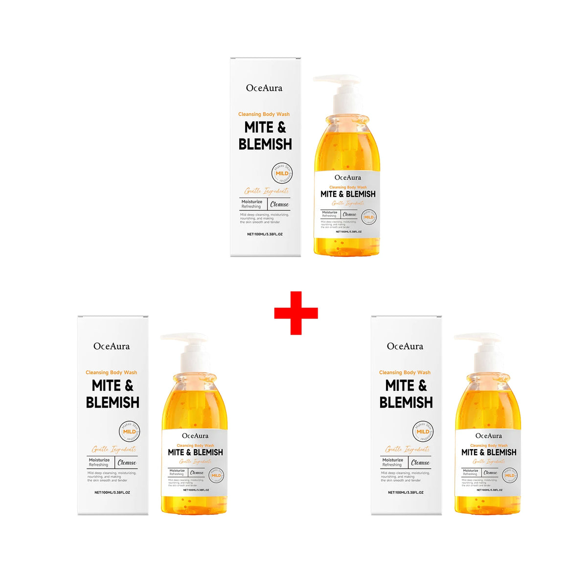 Anti Mite Acne Control Cleansing Body Wash Shower Gel