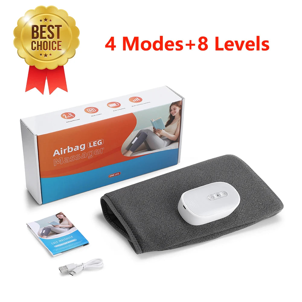 Wireless Air Pressure Calf Massager Electric Leg Compression Wrap