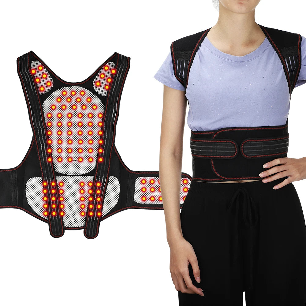 Tourmaline Magnetic Self Heating Back Waist Vest Brace