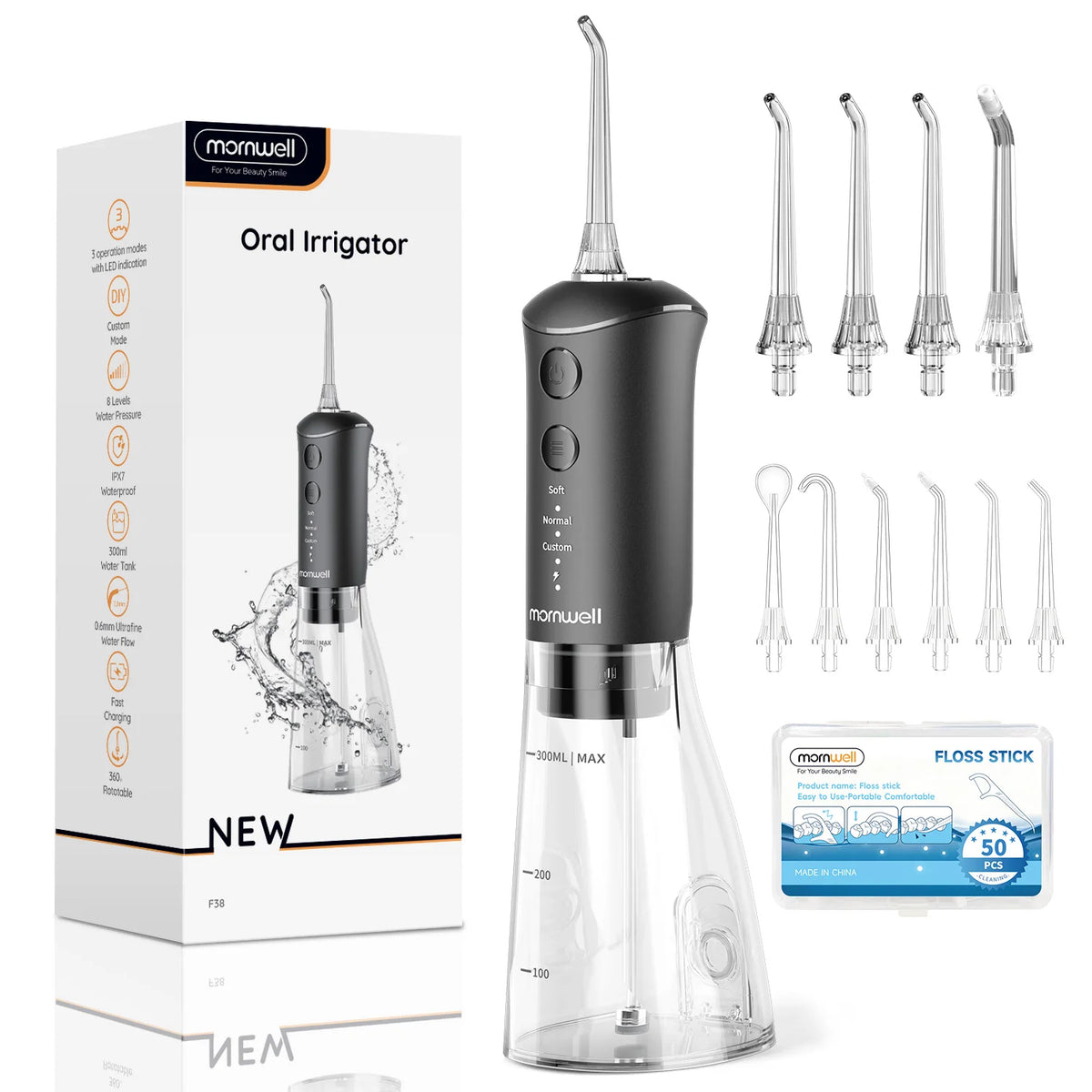 Water Flosser Teeth Cleaner Rechargeable Oral Irrigator