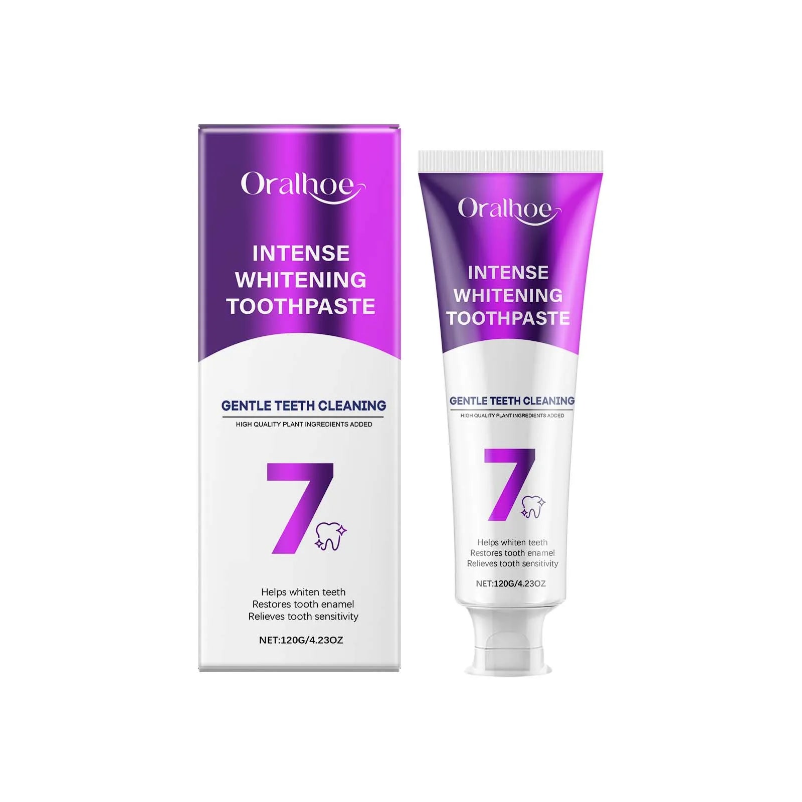 Oralhoe Whitening Toothpaste Stain Removal Plaque Enamel Repair - 7