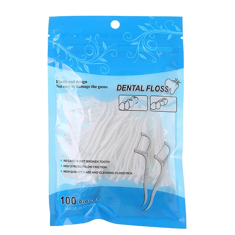 Dental Floss Picks Ultra Fine Toothpicks Interdental Cleaning Sticks - 17