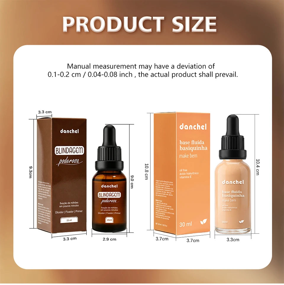 2pcs Waterproof Primer Serum and Liquid Foundation Makeup Set - 13