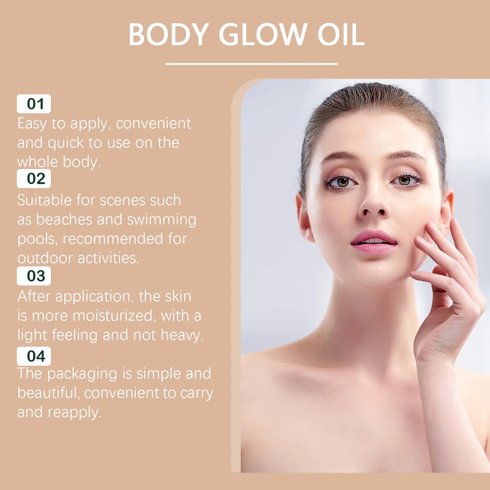 Glowing Body Oil SPF 45 Coconut Sun Shield Moisturizer - 10