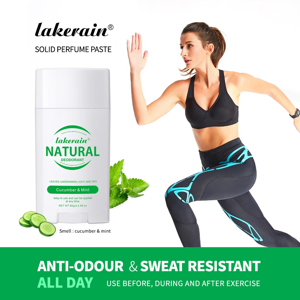 Solid Deodorant Stick Natural Perfume Balm Long Lasting Fragrance