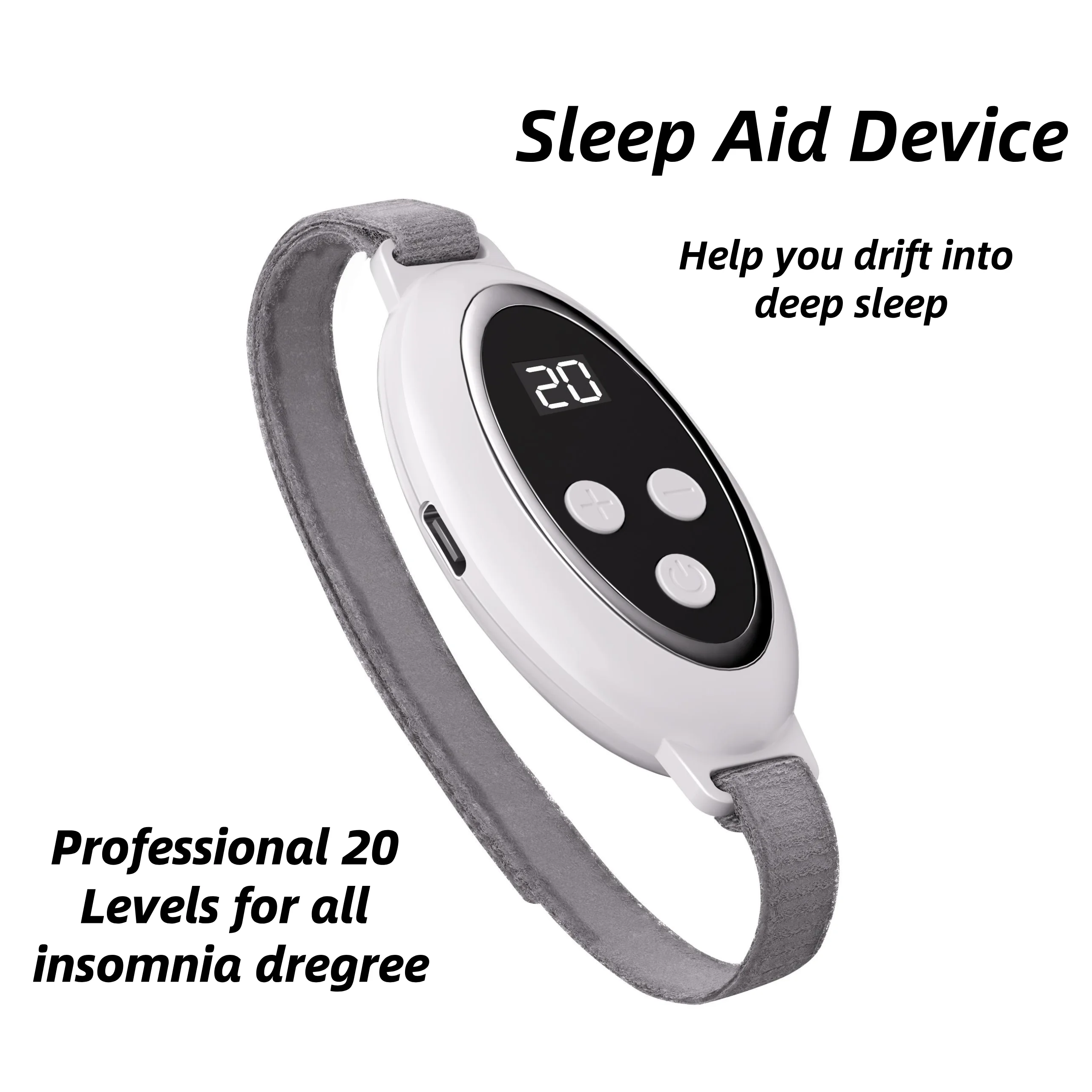 Microcurrent Sleep Aid Device EMS Pulse Massager Insomnia Relief - 1