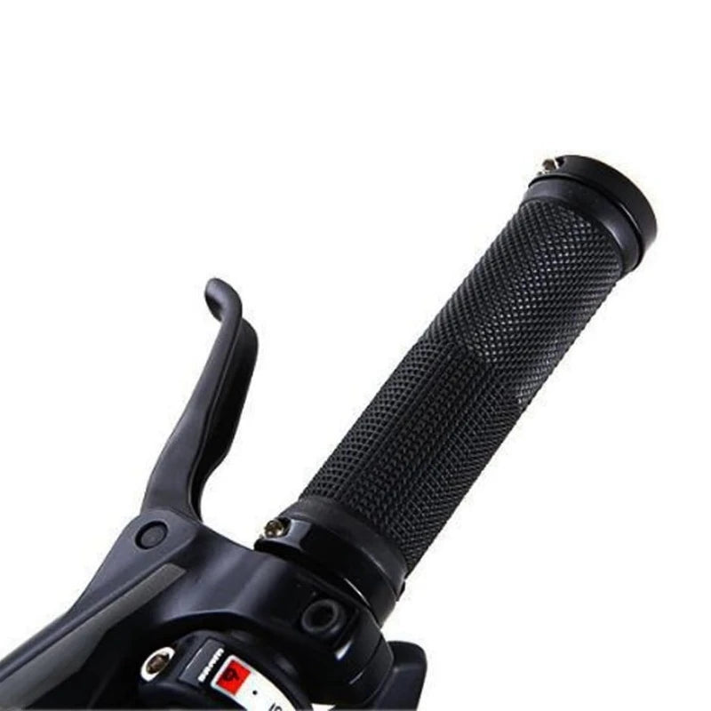 Non-Slip MTB Bicycle Handlebar Grips with Double Aluminum Alloy Lock