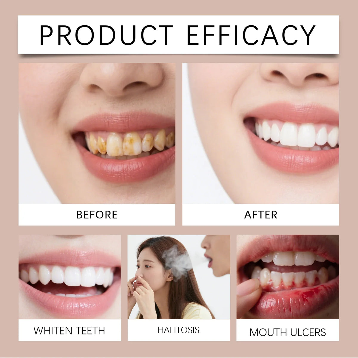 Clove Mint Mouthwash Liquid Toothpaste for Fresh Breath Oral Care