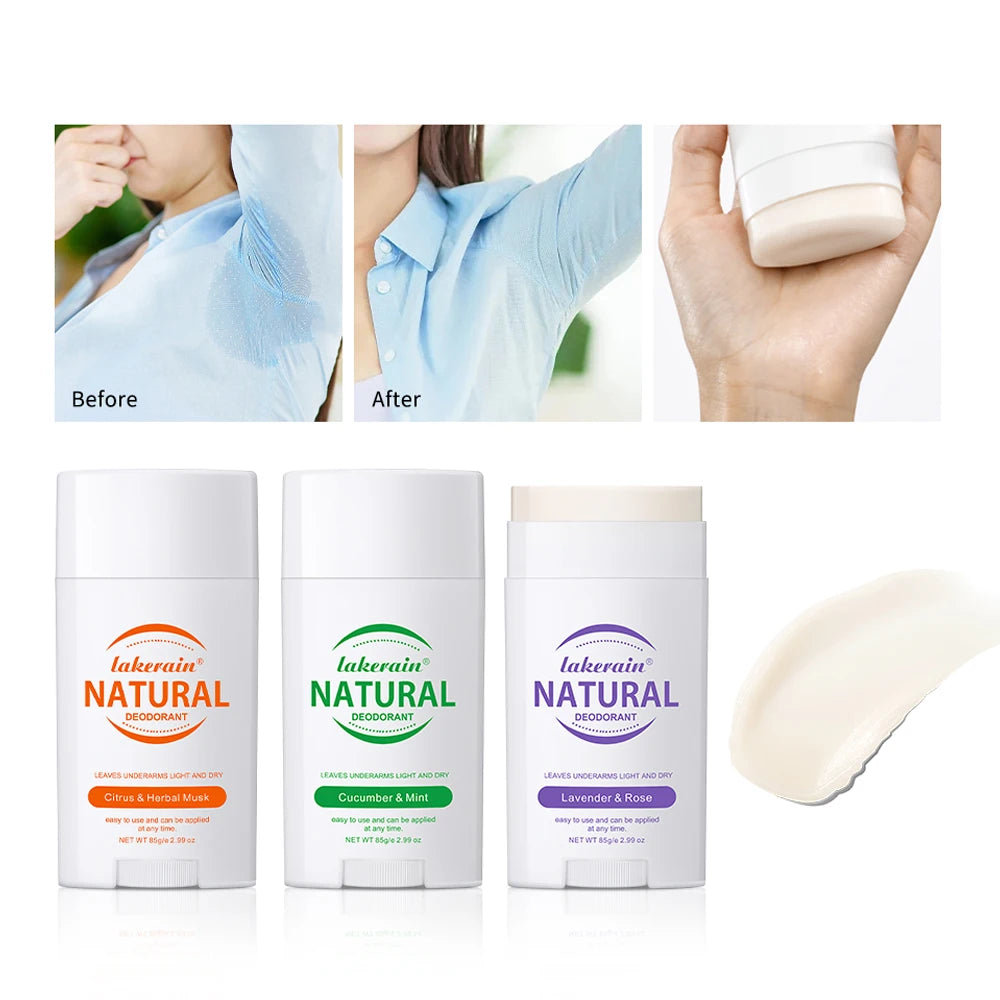 Solid Deodorant Stick Natural Perfume Balm Long Lasting Fragrance