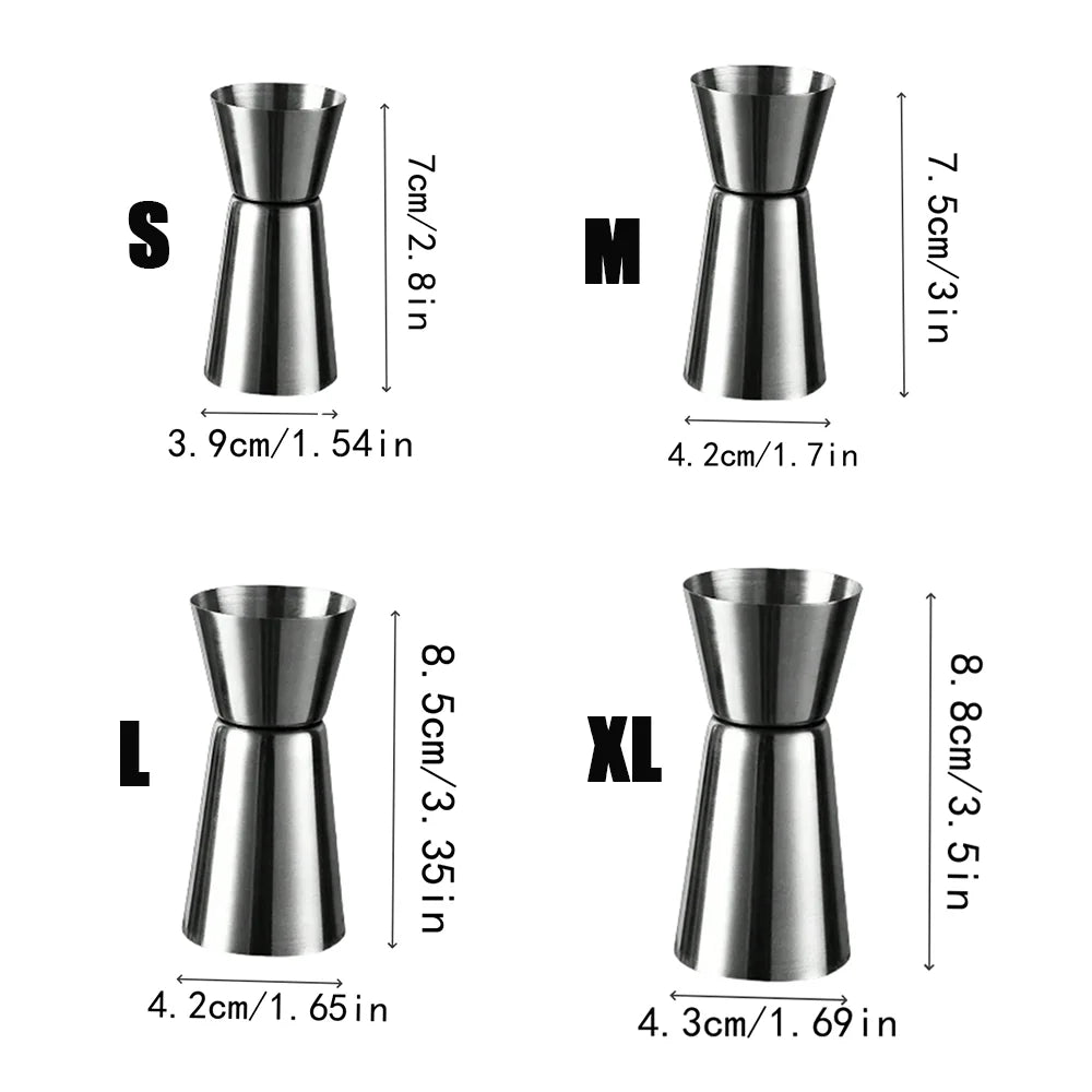 Japanese Cocktail Jigger Stainless Steel Drink Measuring Cup Bar Tool - 7