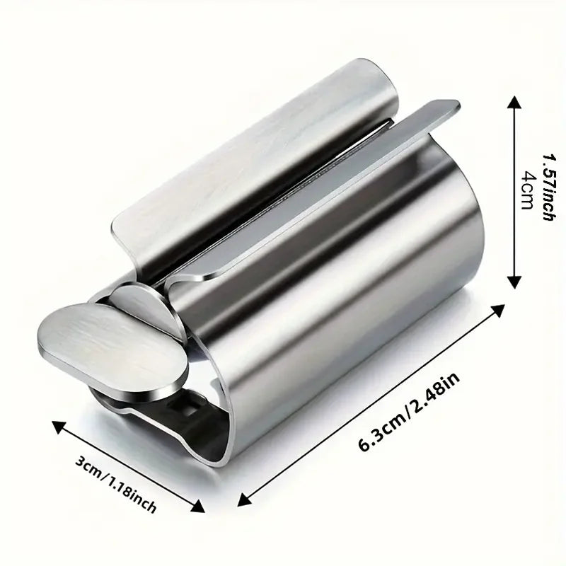 Stainless Steel Toothpaste Squeezer Tube Wringer Rolling Dispenser - 6