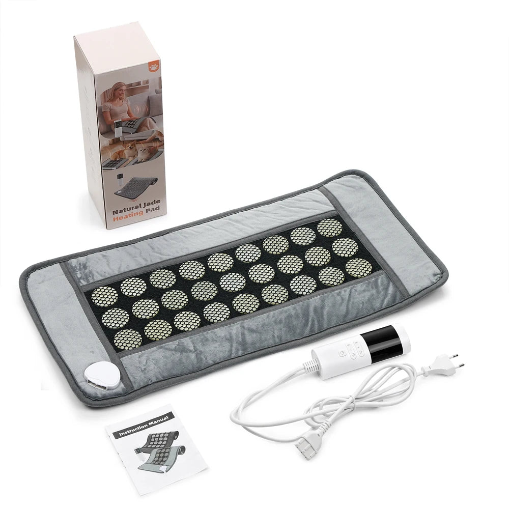 Electric Jade Stone Heating Pad Soft Warm Mat - 14