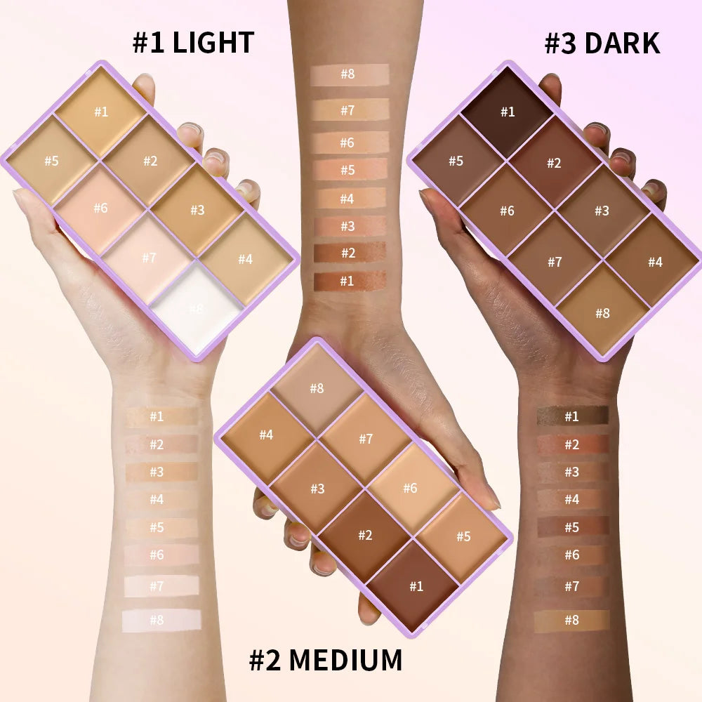 Cream Concealer Palette Long Wear Full Coverage Makeup