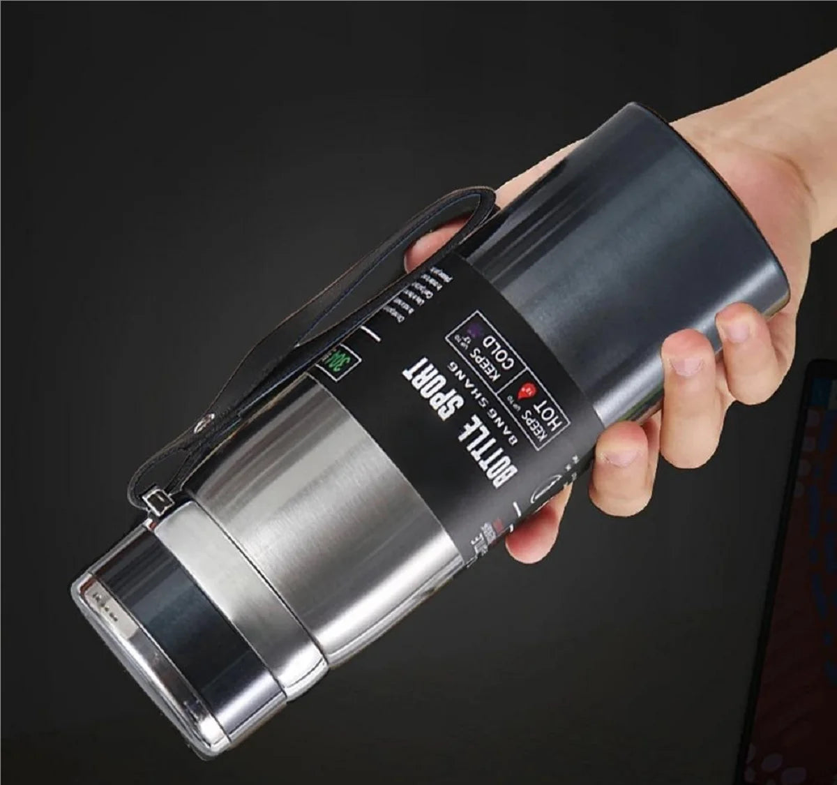 1L Stainless Steel Vacuum Flask Insulated Water Bottle Thermal Thermos - 3