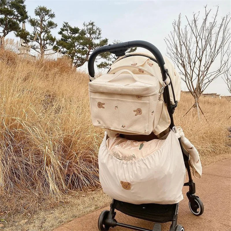 Baby Stroller Storage Bag Universal Diaper Organizer Pouch - 5
