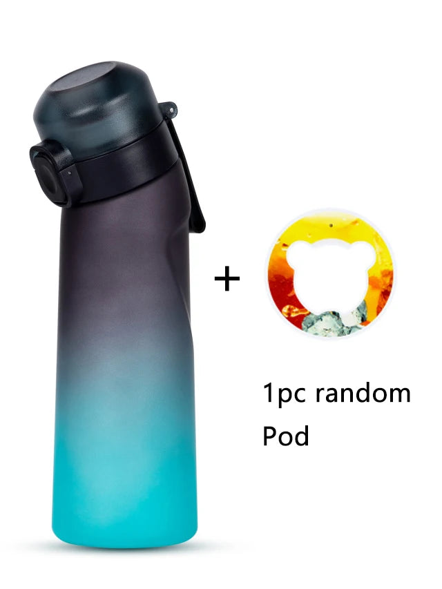 650ml Flavored Water Bottle Scented Air Infused Sports Cup with Pod