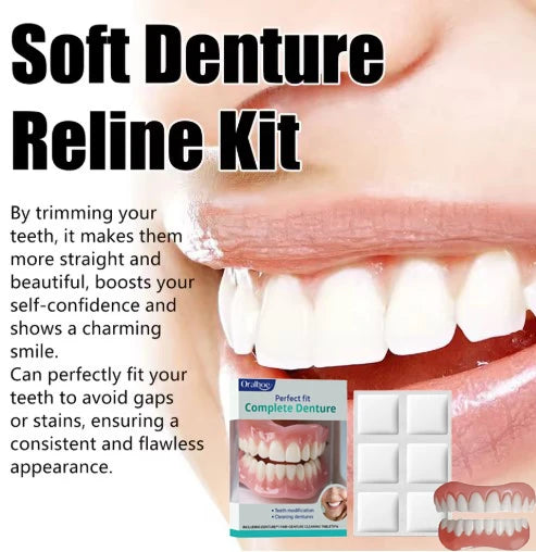 Silicone Dentures Full Mouth Fake Teeth Veneers