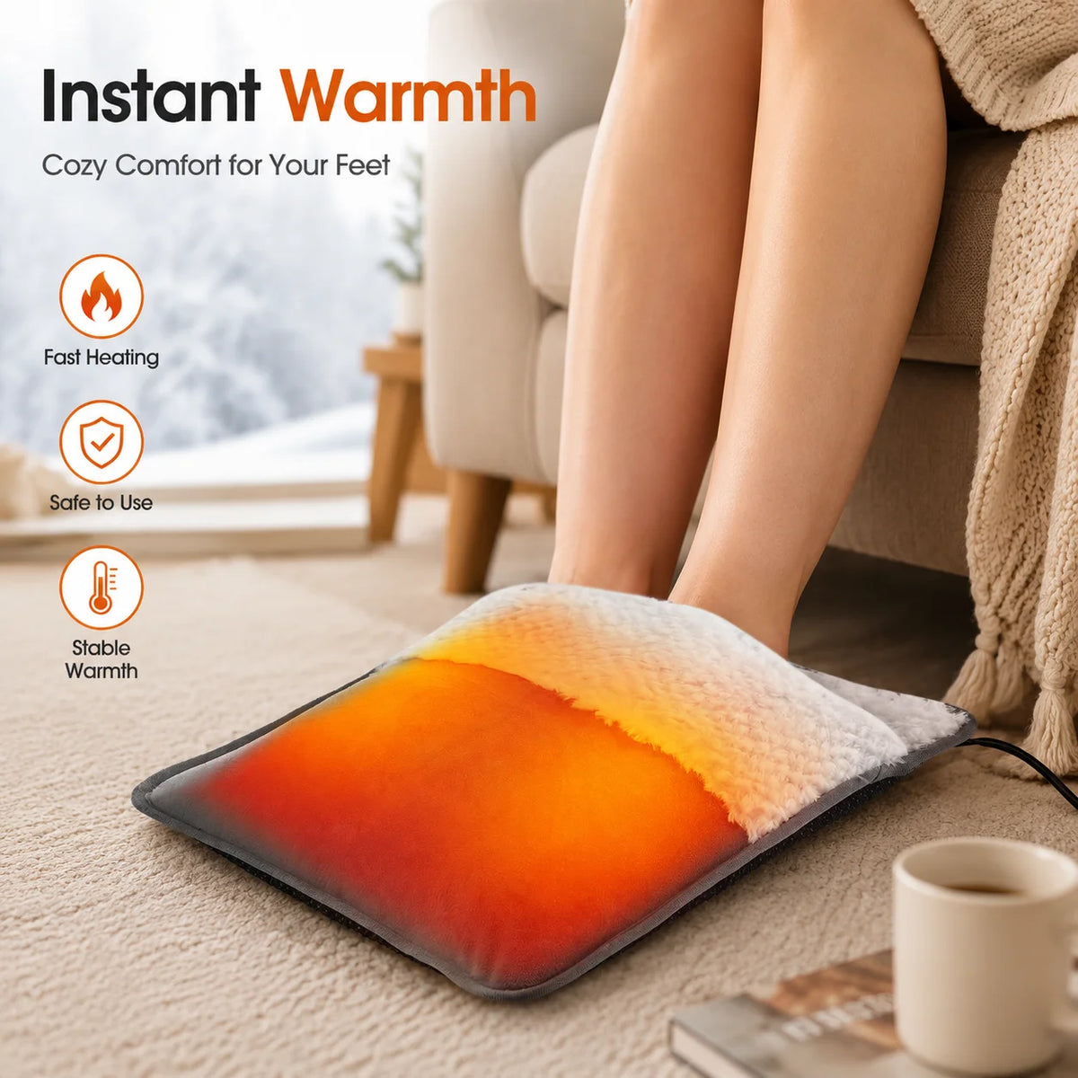 USB Electric Foot Warmer Heating Pad