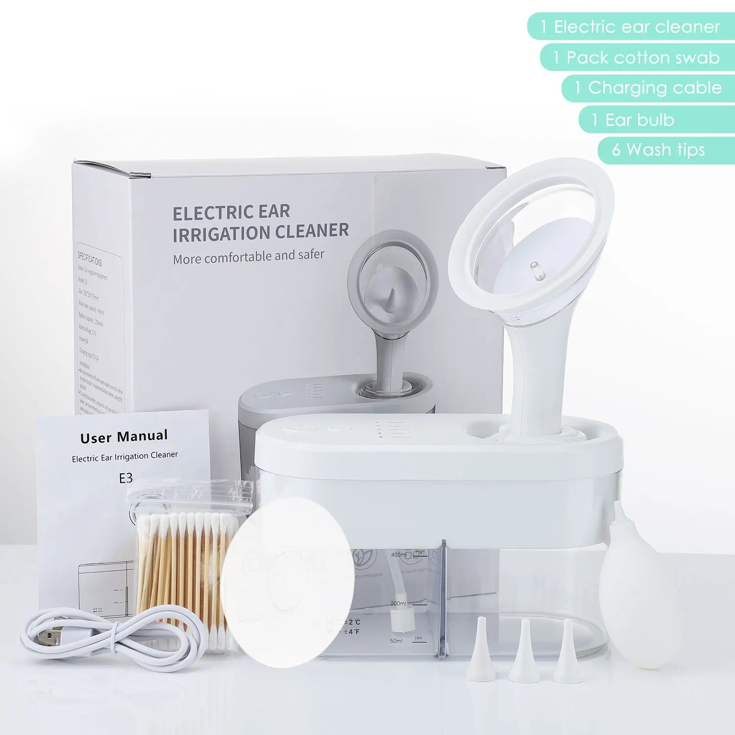 Electric Ear Water Cleaner Earwax Removal Irrigation System - 14