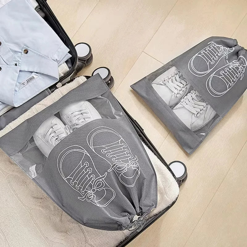 Portable Shoe Storage Bags Waterproof Travel Organizer Pouches - 12
