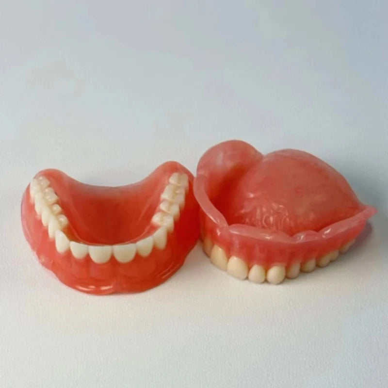 Soft Silicone Upper Lower Dentures Comfort False Teeth Smile Appliance