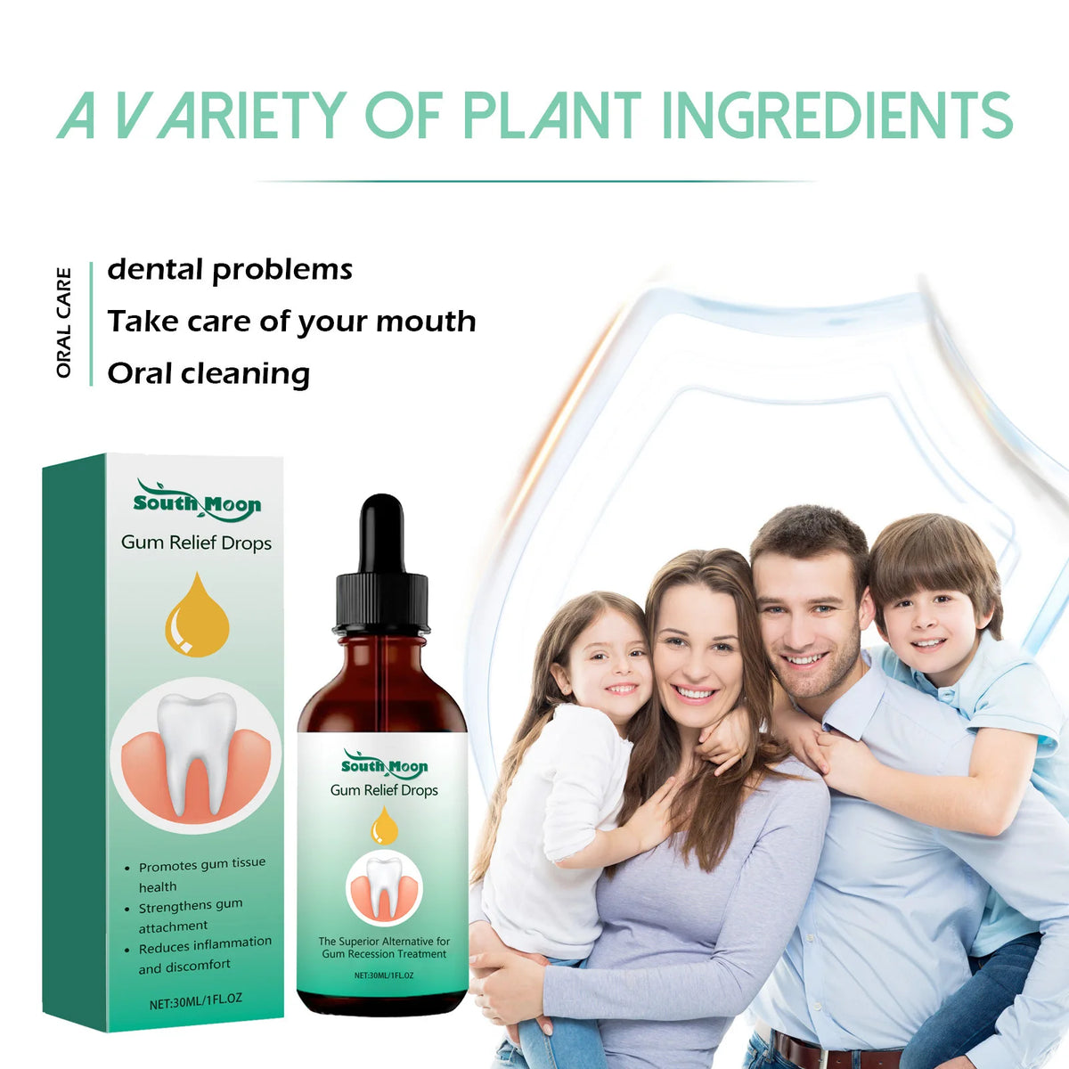 Toothache Relief Drops Plaque Stain Gum Pain Cure Oral Care