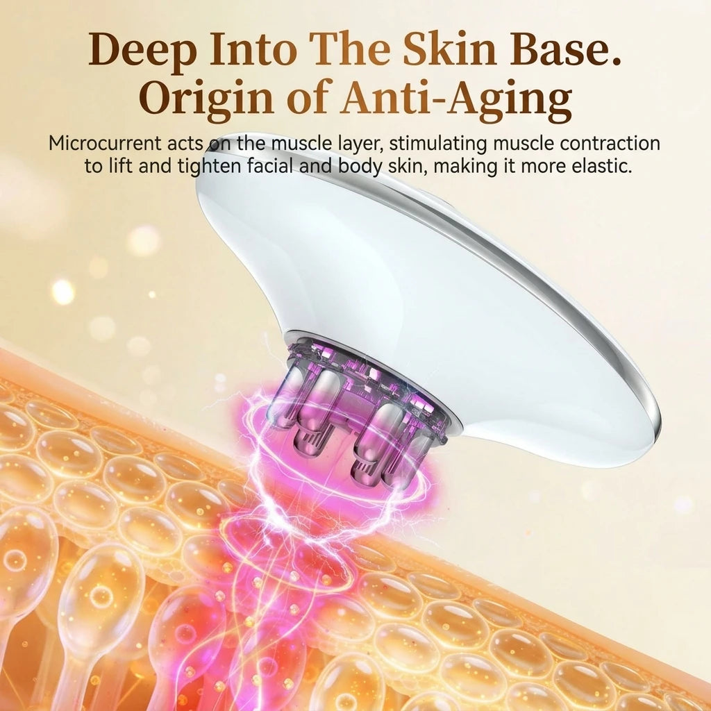 Body and Face Sculpting Microcurrent Anti Cellulite Massager Tool