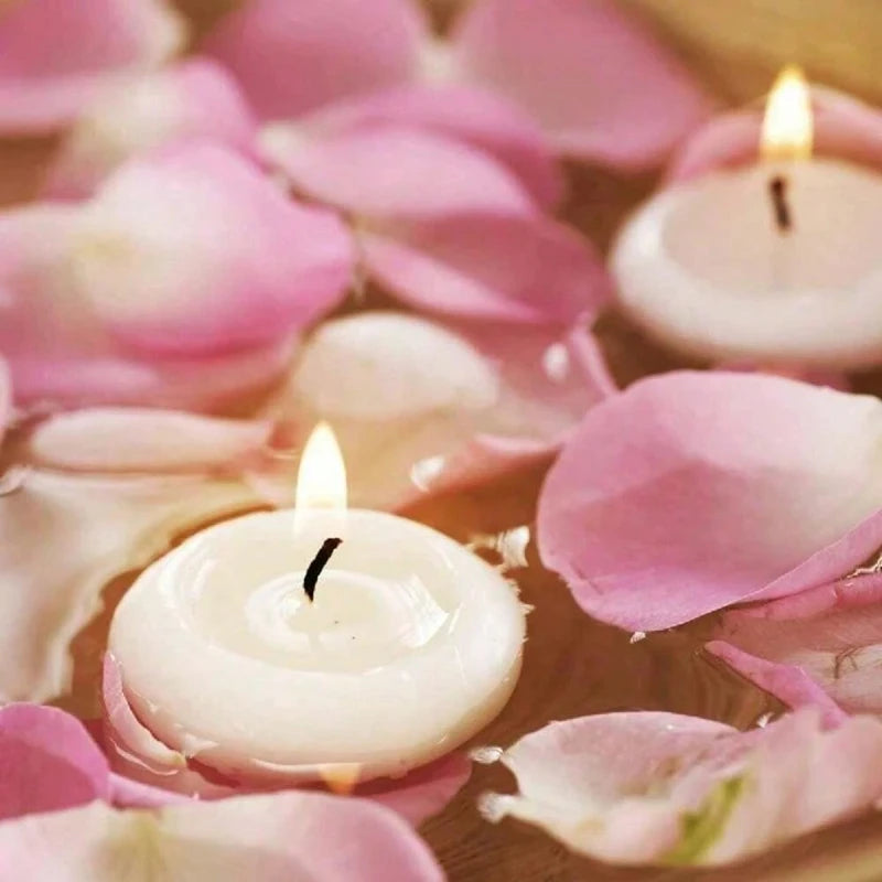 Floating Disc Candles Unscented Romantic Decor for Weddings and Parties - 4