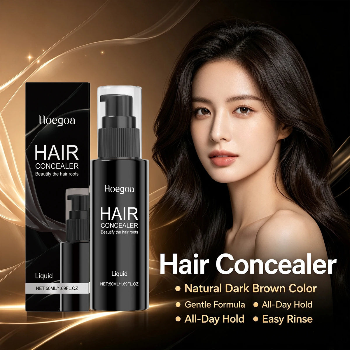 Hair Concealer Root Cover Up And Gray Hairline Filler Spray
