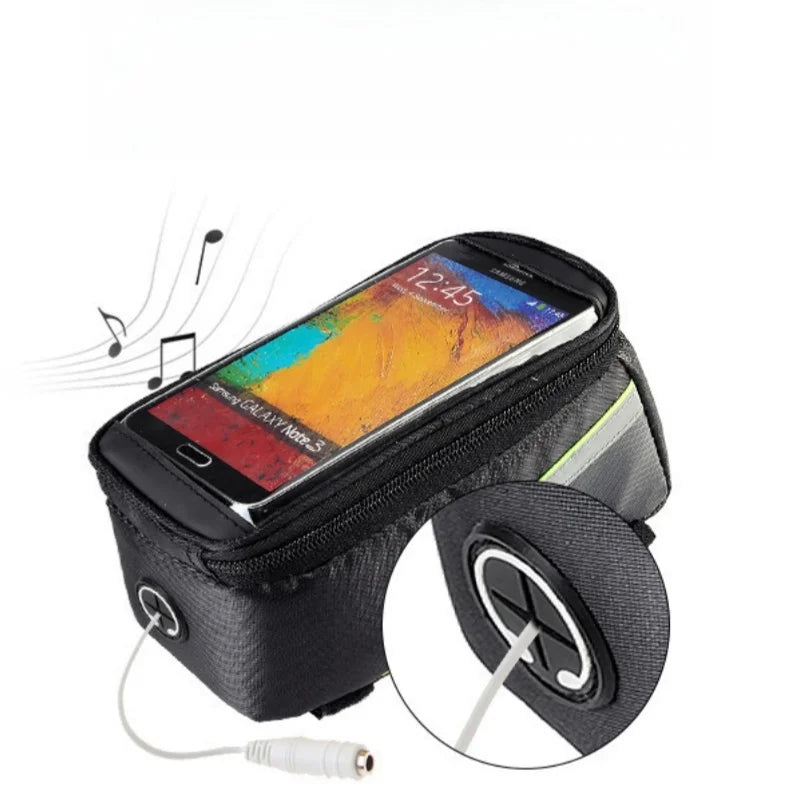 Waterproof Bike Phone Bag Mountain Bicycle Top Tube Pouch Mount Case