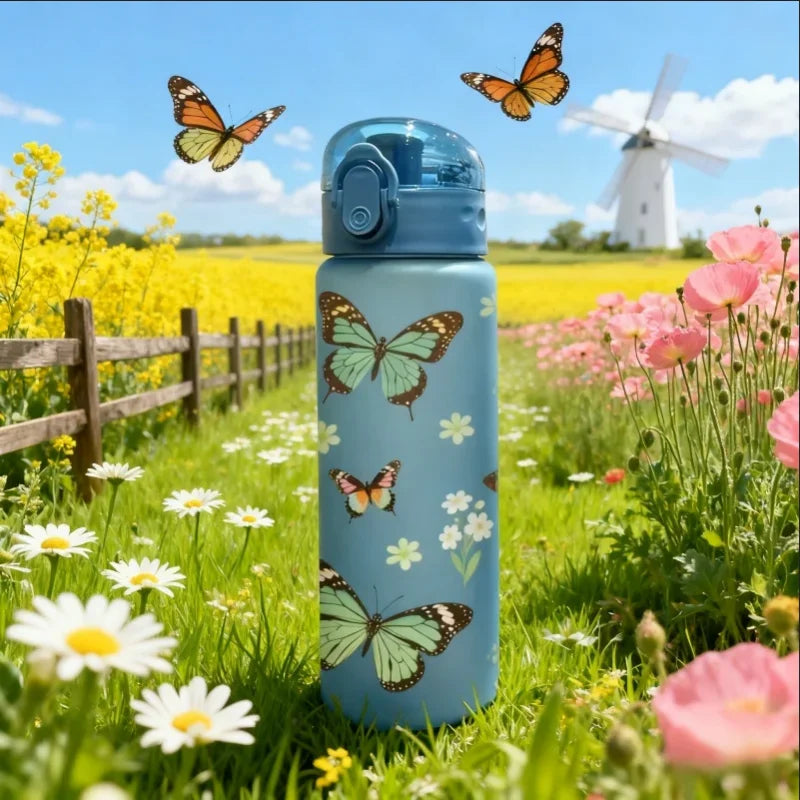 780ml Butterfly Sports Water Bottle Leak Proof Gym Jug BPA Free - 5